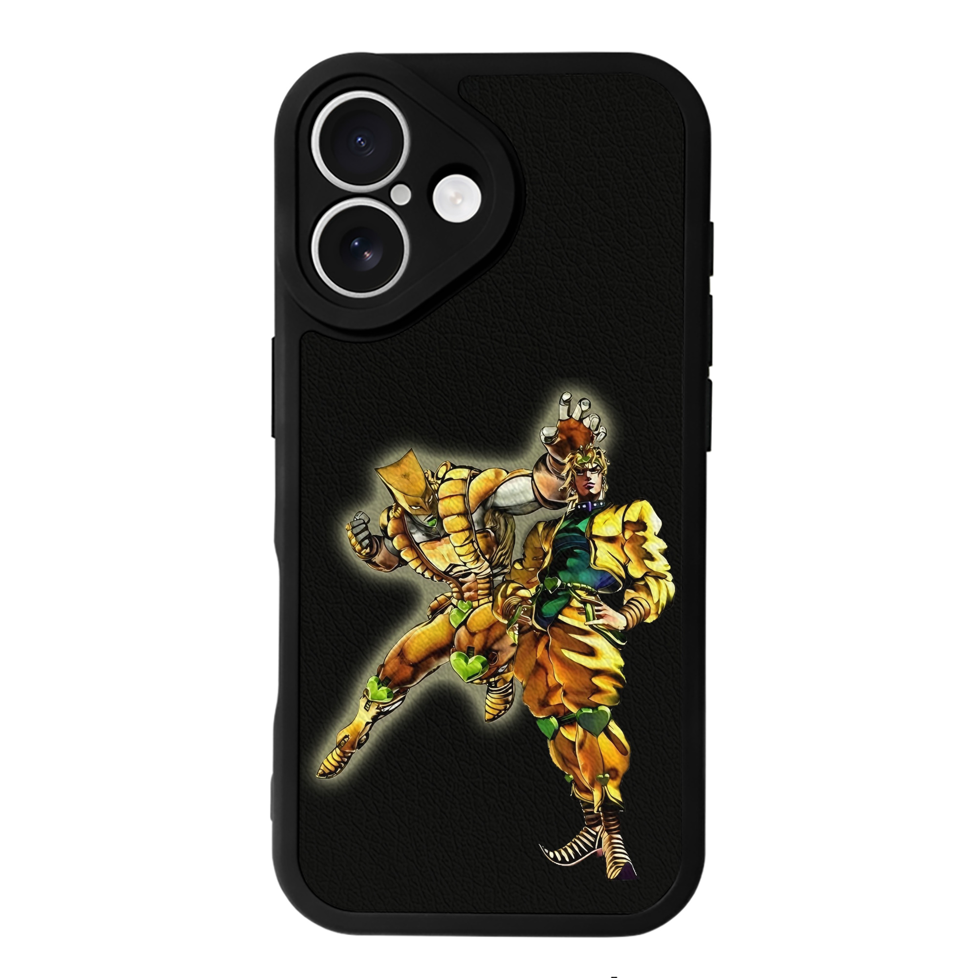 （画像用） ジョジョの奇妙な冒険 ディオ?ブランドー JoJo's Bizarre Adventure Dio Brando 【iPhone 16シリーズ対応】シリコンスマホケース（レザー調） 材質：シリコン